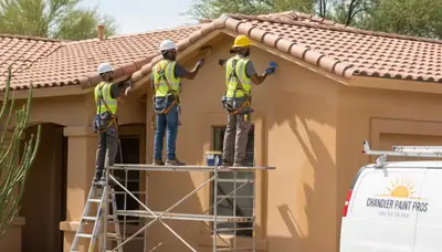 Phoenix, AZ house painting service by professional painters for residential exteriors and interiors