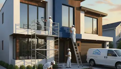 Phoenix house painters applying exterior paint for climate-resistant home protection in Phoenix, AZ