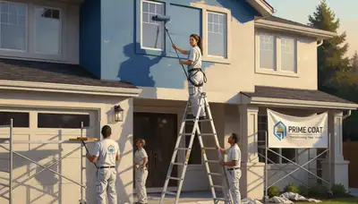 Phoenix painters applying exterior house paint in Phoenix, AZ for curb appeal and sun protection