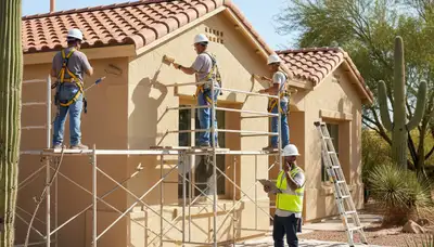 Professional house painting service in Phoenix, AZ for residential interior and exterior painting