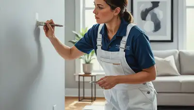 Phoenix, AZ paint touch-up service repairing sun-faded wall scuffs and small interior damage