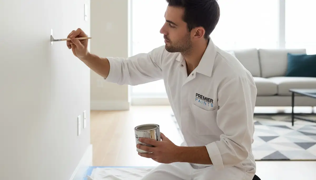 Phoenix, AZ painter repairing sun-faded wall touch-ups for desert-weather damage