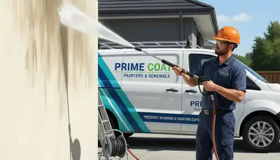 Pressure cleaning in Phoenix, AZ removes desert dust and grime from exterior surfaces for painting prep